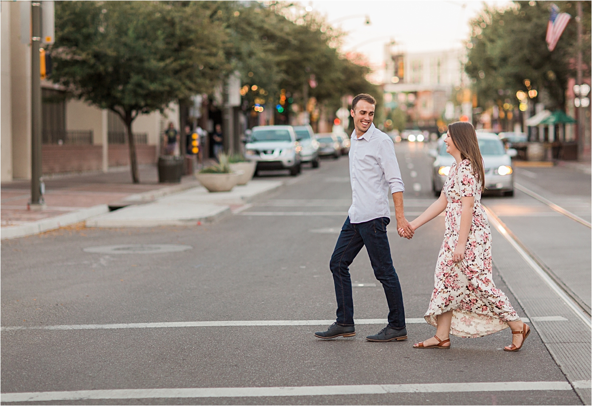 Downtown Tucson Engagement session with Amber Lea Photography.
