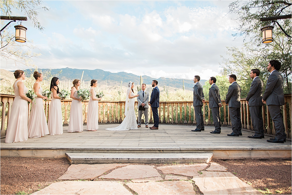 Ceremony at Tanque Verde Ranch Wedding