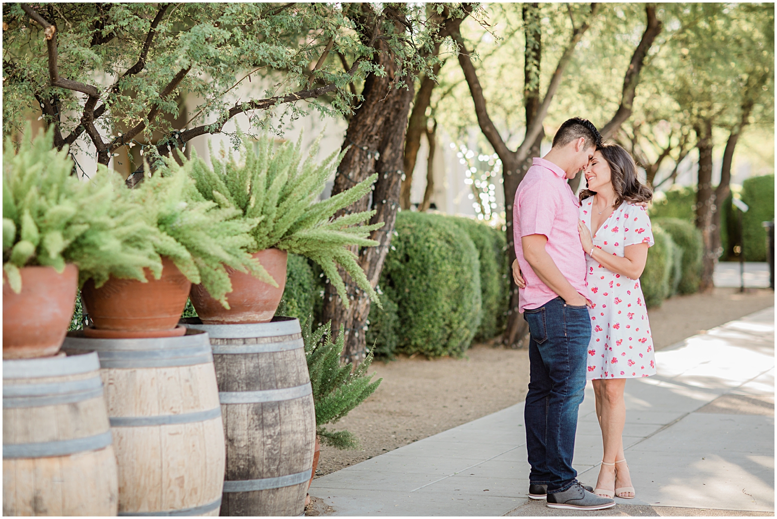 Downtown Tucson Engagement Session with Amber Lea Photography.